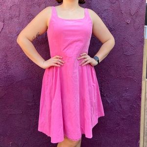 Isaac Mizrahi Pink Corduroy Dress